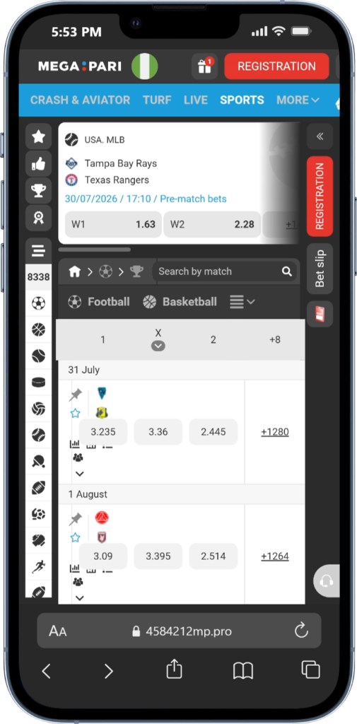 Football Betting with Megapari