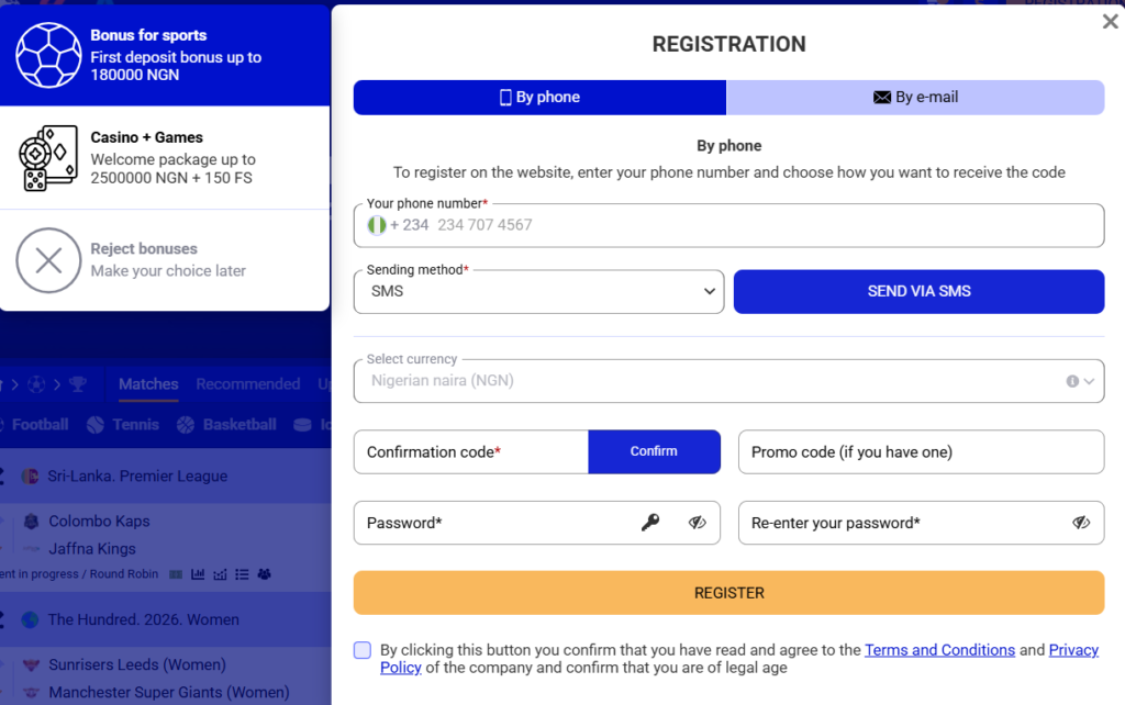 Paripesa Registration