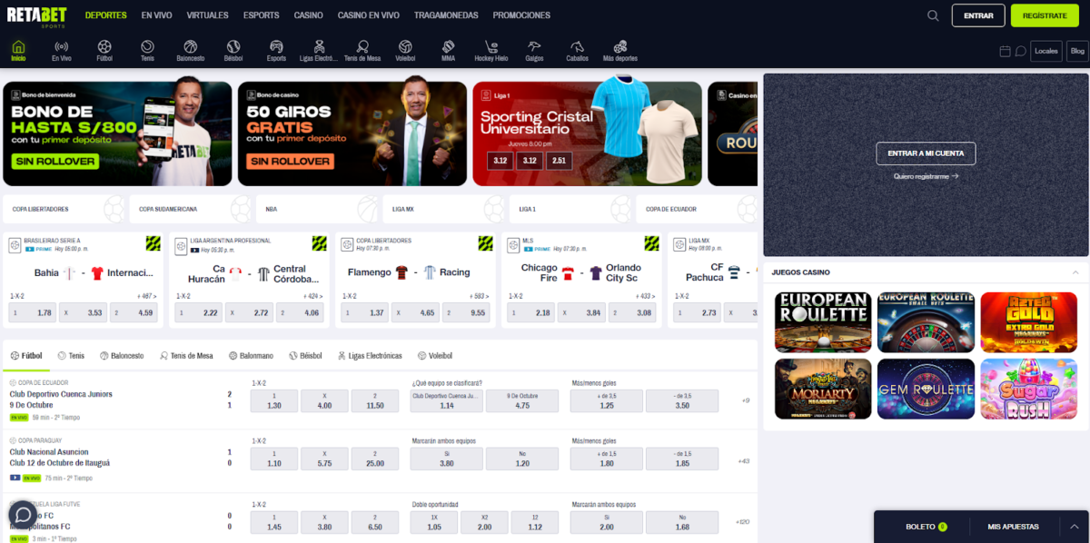 ratabet home page