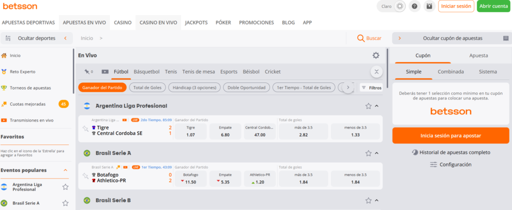 betsson Mejores casas de apuestas