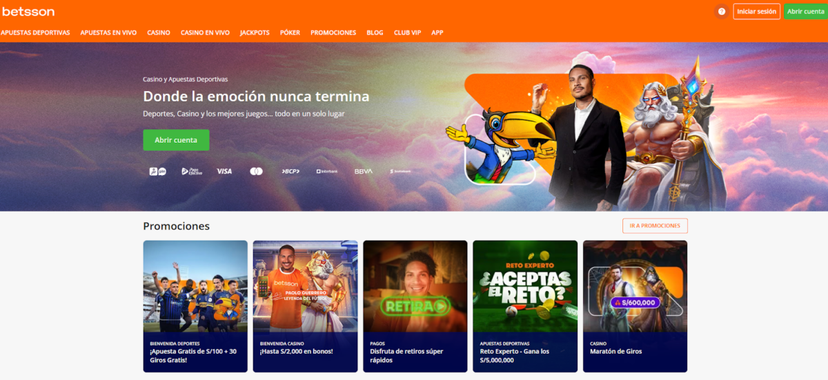 Betsson bono de bienvenida
