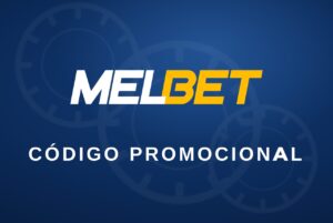 Logo de Melbet con código promocional