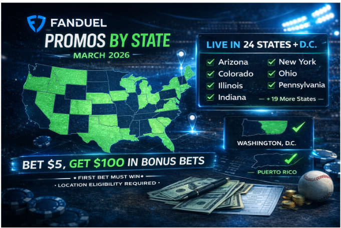 FanDuel Sportsbook Legal States: Where Promos Can Apply