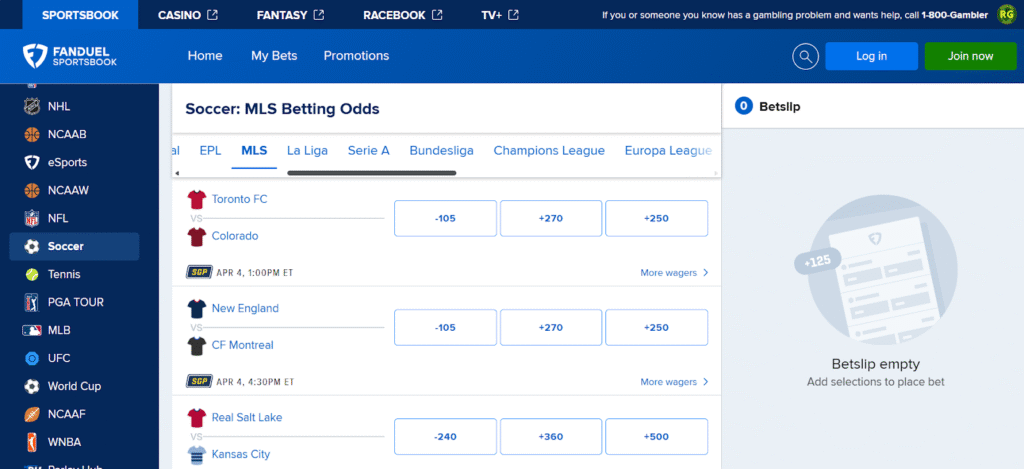 FanDuel Soccer Betting Guide