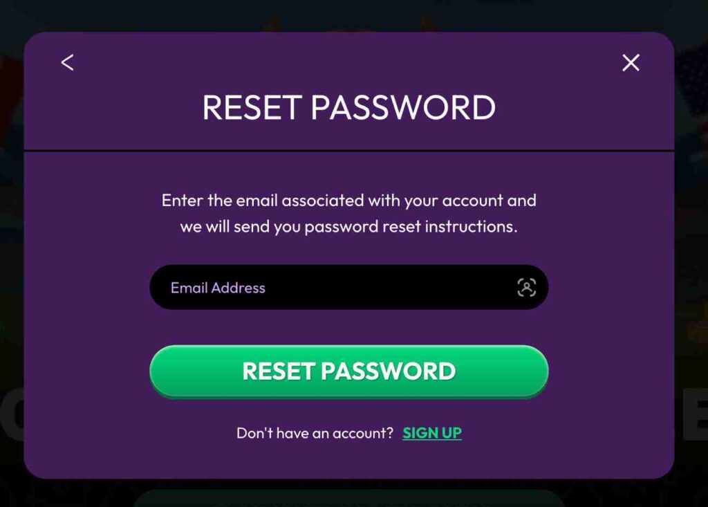 Crown Coins Casino forget password