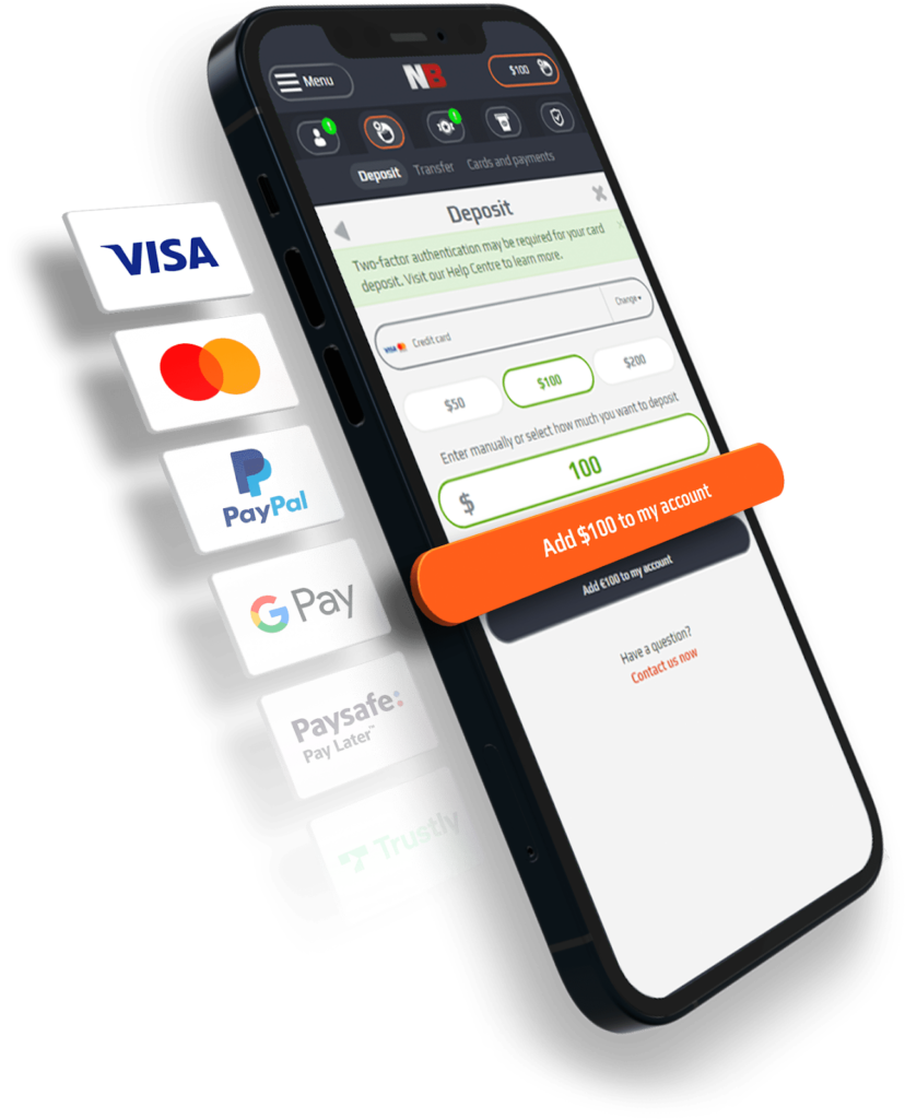Netbet Payment Methods