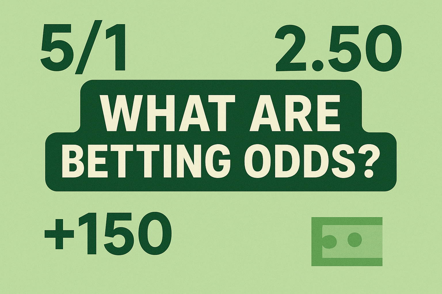 how betting odds work