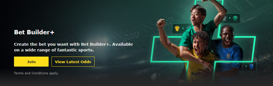 bet365 Football Betting Features
Bet Builder+