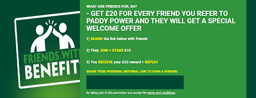 paddy power existing offer refer a friend