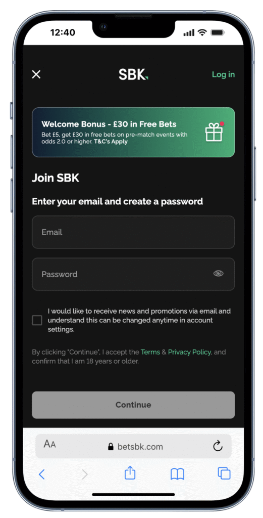 sbk registration form