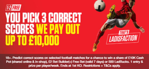 ladbrokes 1-2 Free