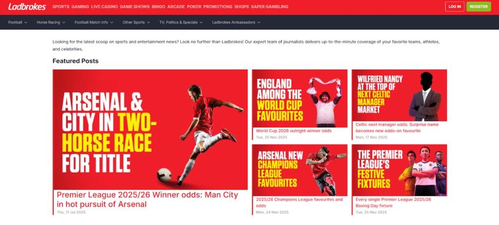 ladbrokes News & Blogs