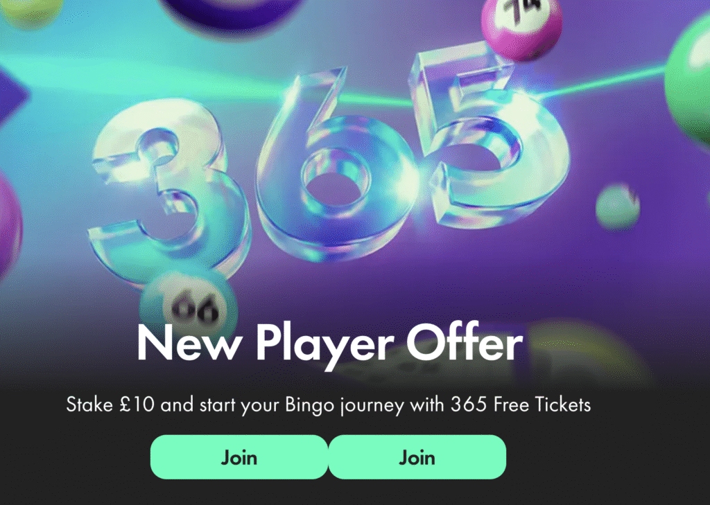 bet365 bingo welcome offer