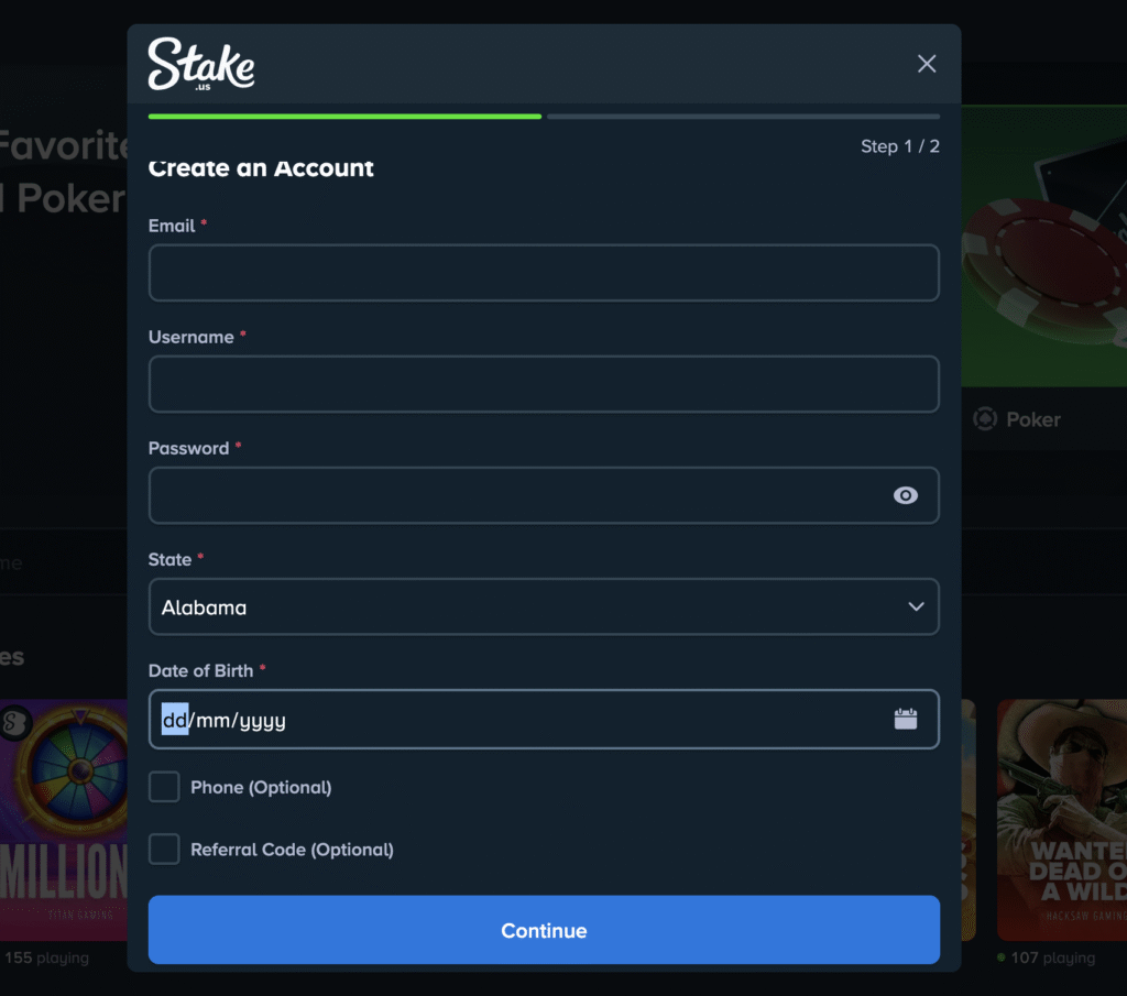 stake us registration page