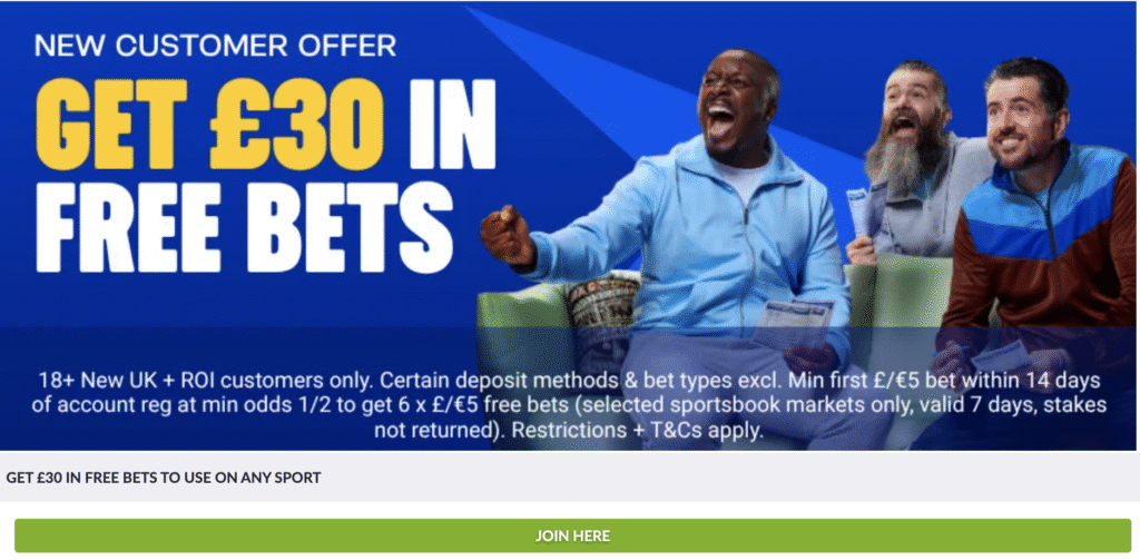 bet 5 get 30 free bets