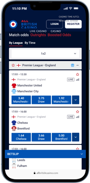 All British Casino Existing Customers' Offers