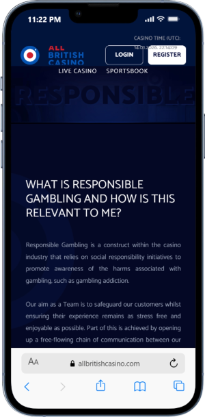 Responsible Gaming Tools by All British Casino