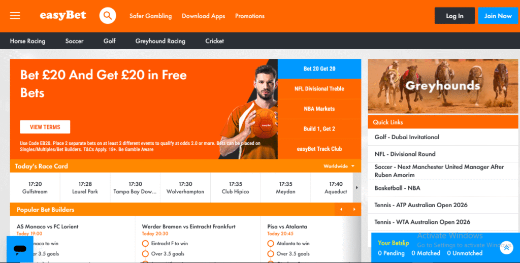 EasyBet Sign Up offer