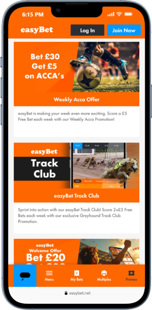 easyBet Existing Customers Offers
Weekly Acca Offer