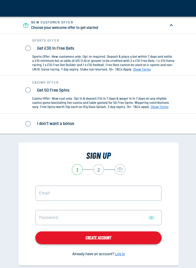 Step-By-Step: How To Claim the BetUK Joining Offer