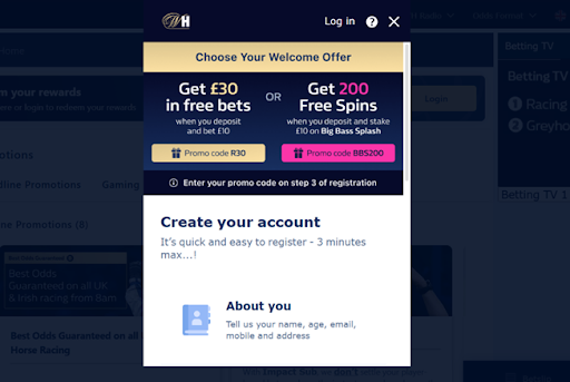 william hill registration 2