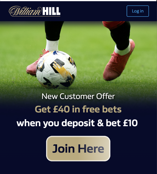 william hill promo code