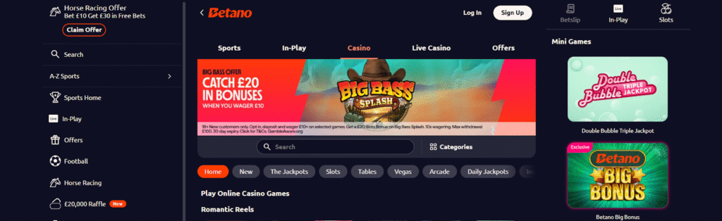 Betano Casino Games