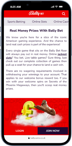 Bally Bet Existing Customers' Offers