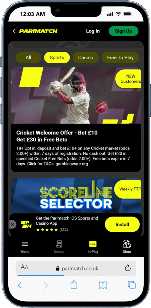 Parimatch Registration Bonus