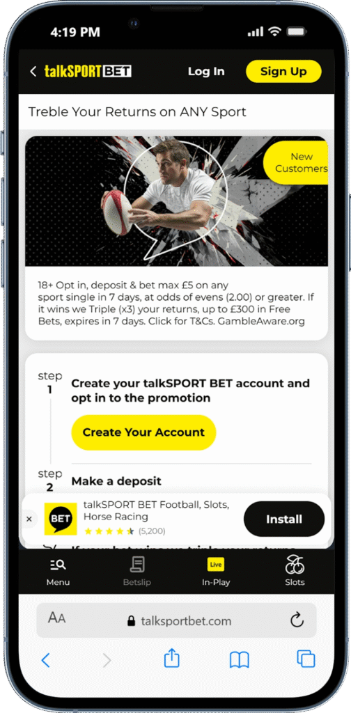 TalkSport Bet Registration