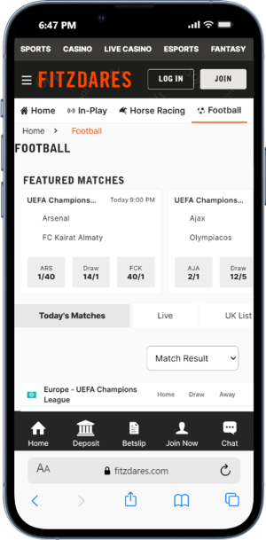 Sports That I Can Bet on with Fitzdares
