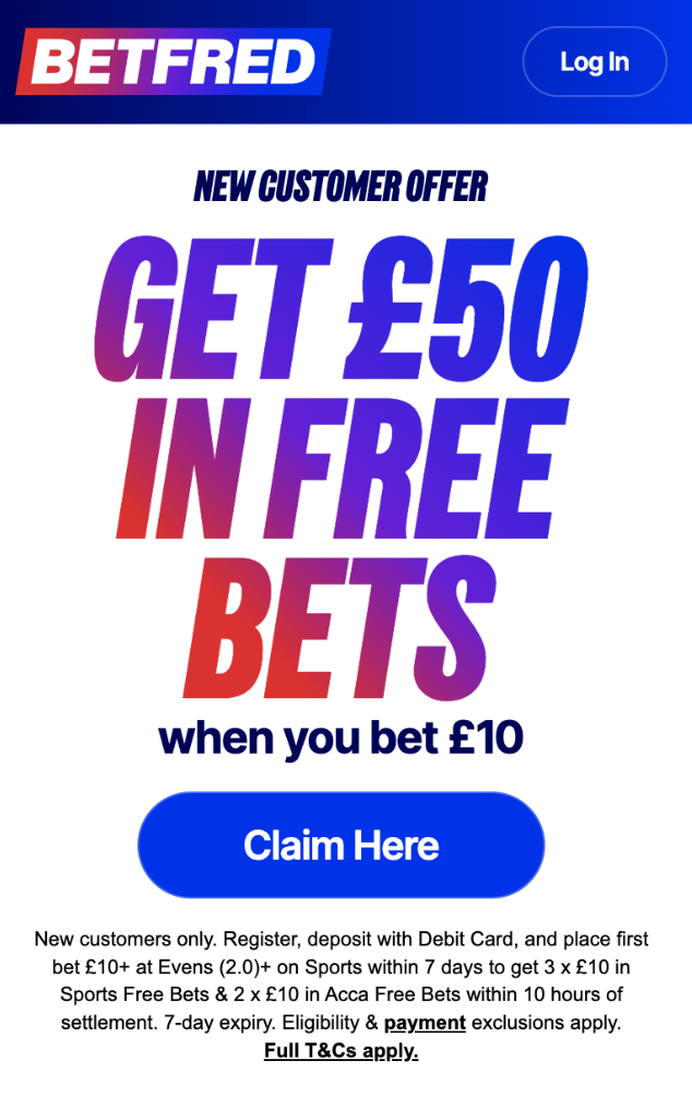 betfred promo code