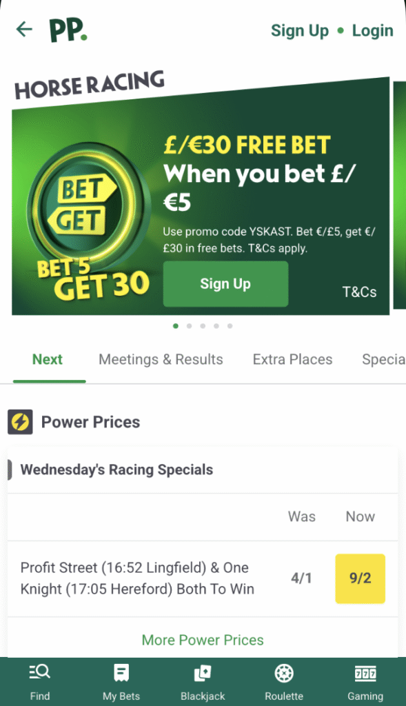 paddy power horse racing betting