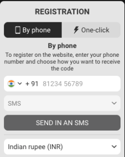 melbet registration form