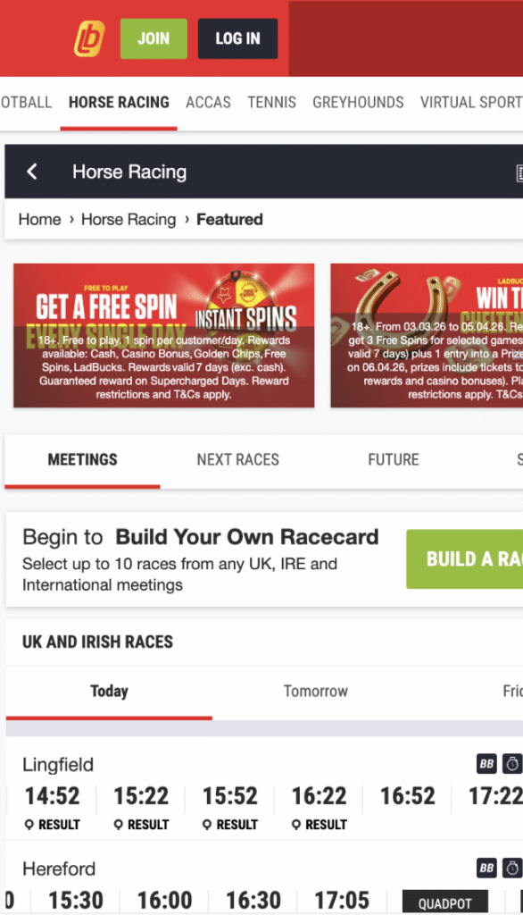 ladbrokes horse racing