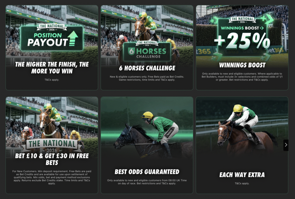 bet365 grand national existing customer offers