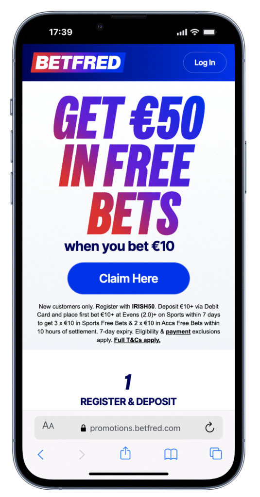 betfred promo code ireland
