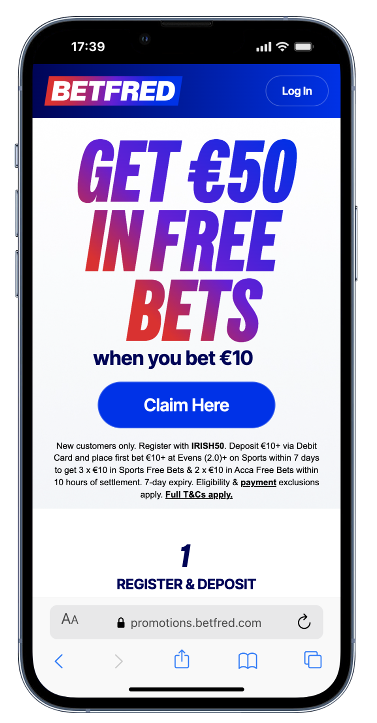 betfred promo code ireland