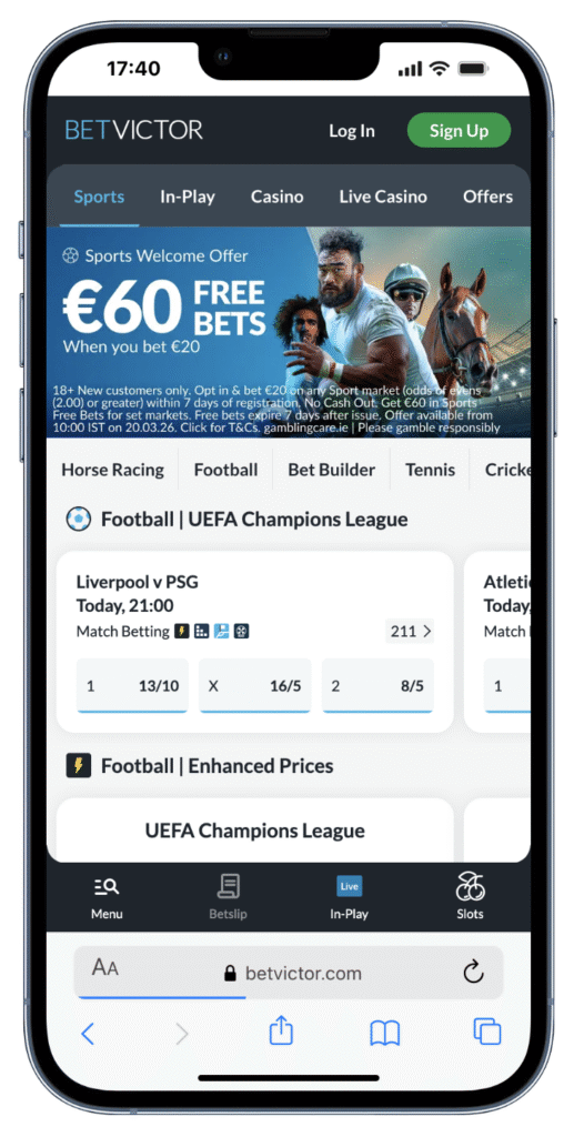 betvictor welcome offer ireland