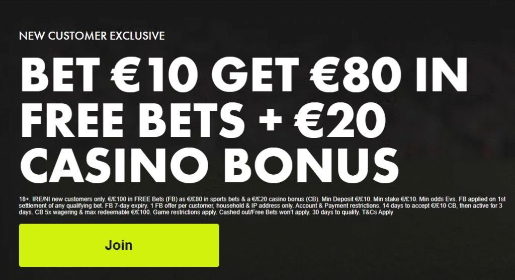 Boylesports sign up offer