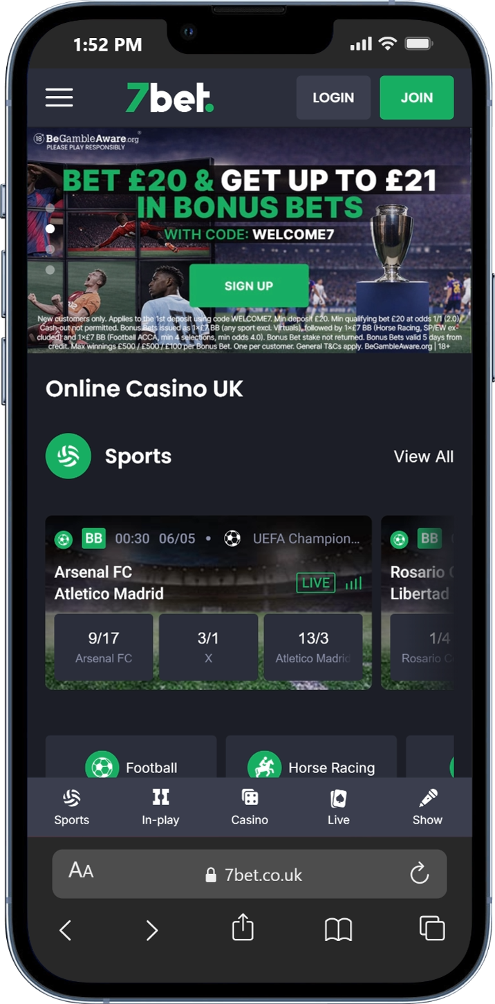 7bet sign up offer