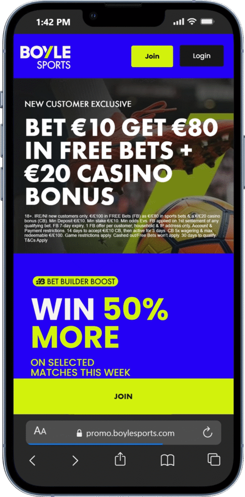BoyleSports Sign Up offer