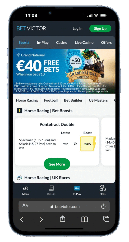 BetVictor free bets ireland