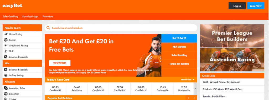 Easybet Welcome Bonus