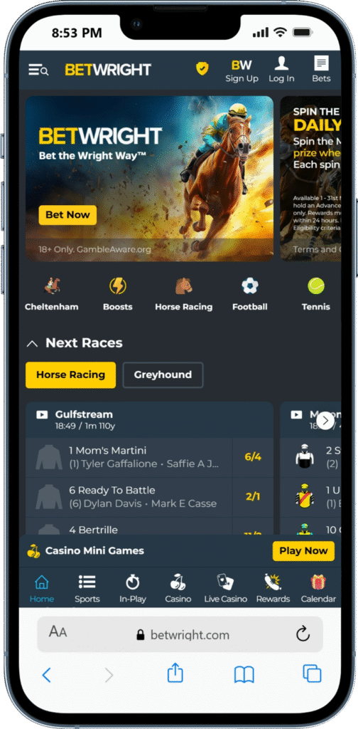 Sports That I Can Bet on with BetWright