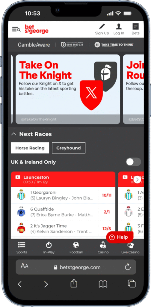 Bet St George Sign Up Offer