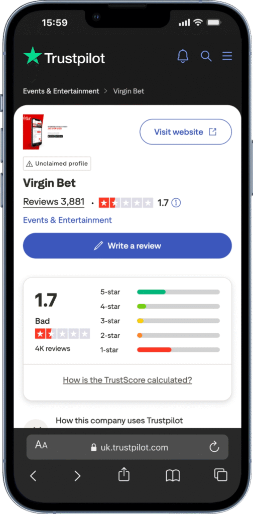 VirginBet Sign Up Offer