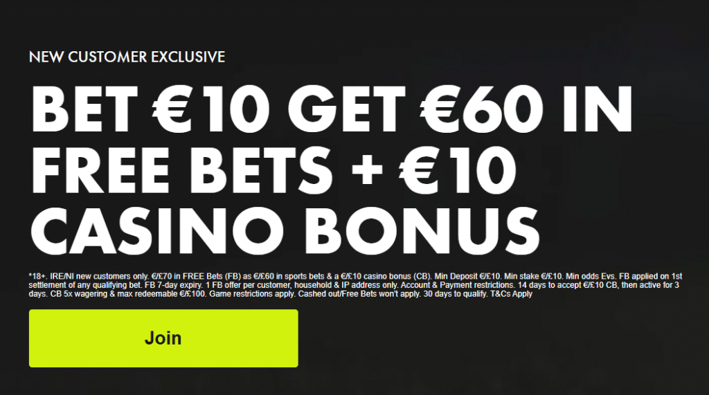 Boylesports sign up offer