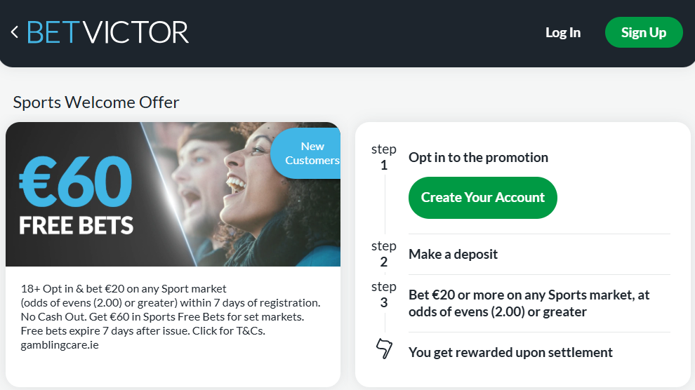 BetVictor Promo Code