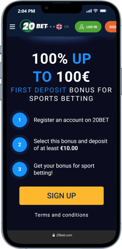 20bet promo code